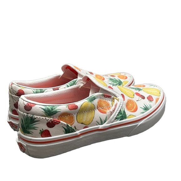 Vans Suede Canvas Fruit Print Sneakers‎ Kids Sz 3 Multicolor Skate Slip On Shoes - Picture 7 of 9